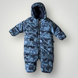 🎉5 for $45🎉 gap Puffer Snowsuit One Piece Baby Boys Size 3-6 Month Blue